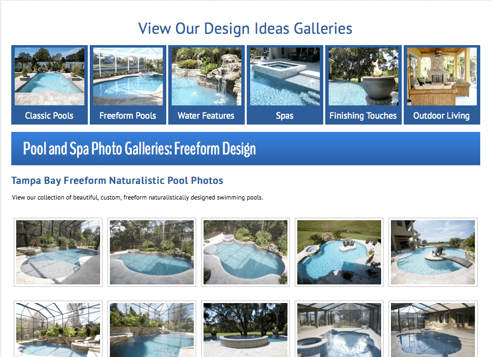 Client Profile: Tampa Bay Pools | Pool Marketing Site Digital and Inbound Marketing Agency Houston