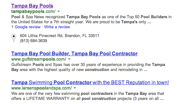 Client Profile: Tampa Bay Pools | Pool Marketing Site Digital and Inbound Marketing Agency Houston