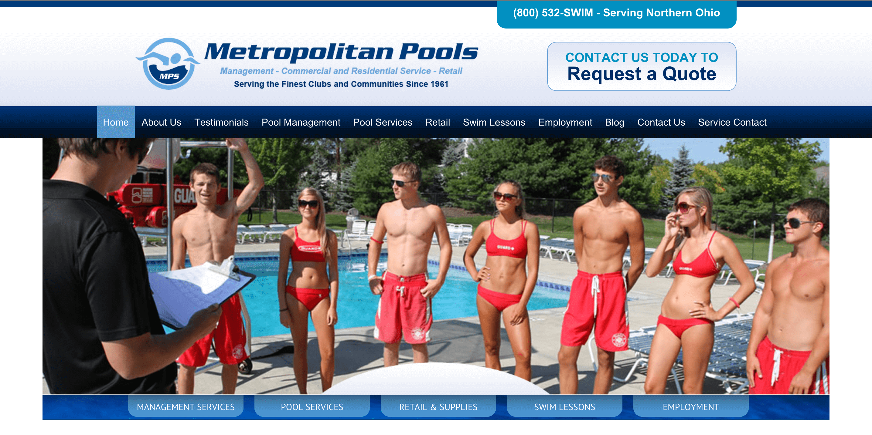 Client Profile: Metropolitan Pools | Pool Marketing Site by Small Screen Producer Digital and Inbound Marketing Agency Houston