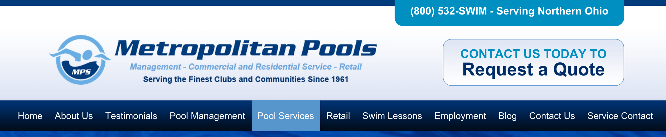 Client Profile: Metropolitan Pools | Pool Marketing Site by Small Screen Producer Digital and Inbound Marketing Agency Houston
