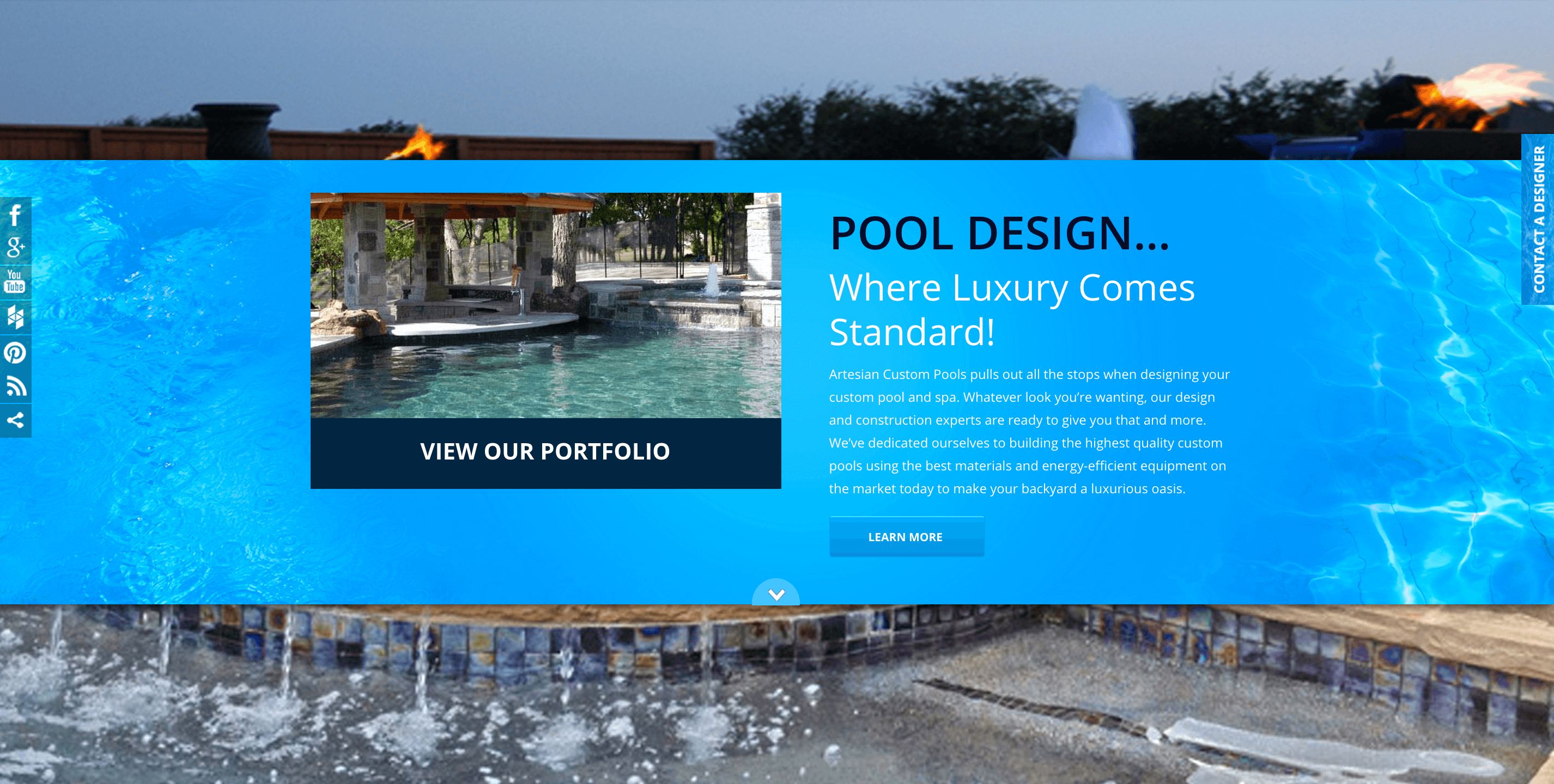 Client Profile: Artesian Custom Pools | Small Screen Producer Digital and Inbound Marketing Agency Houston
