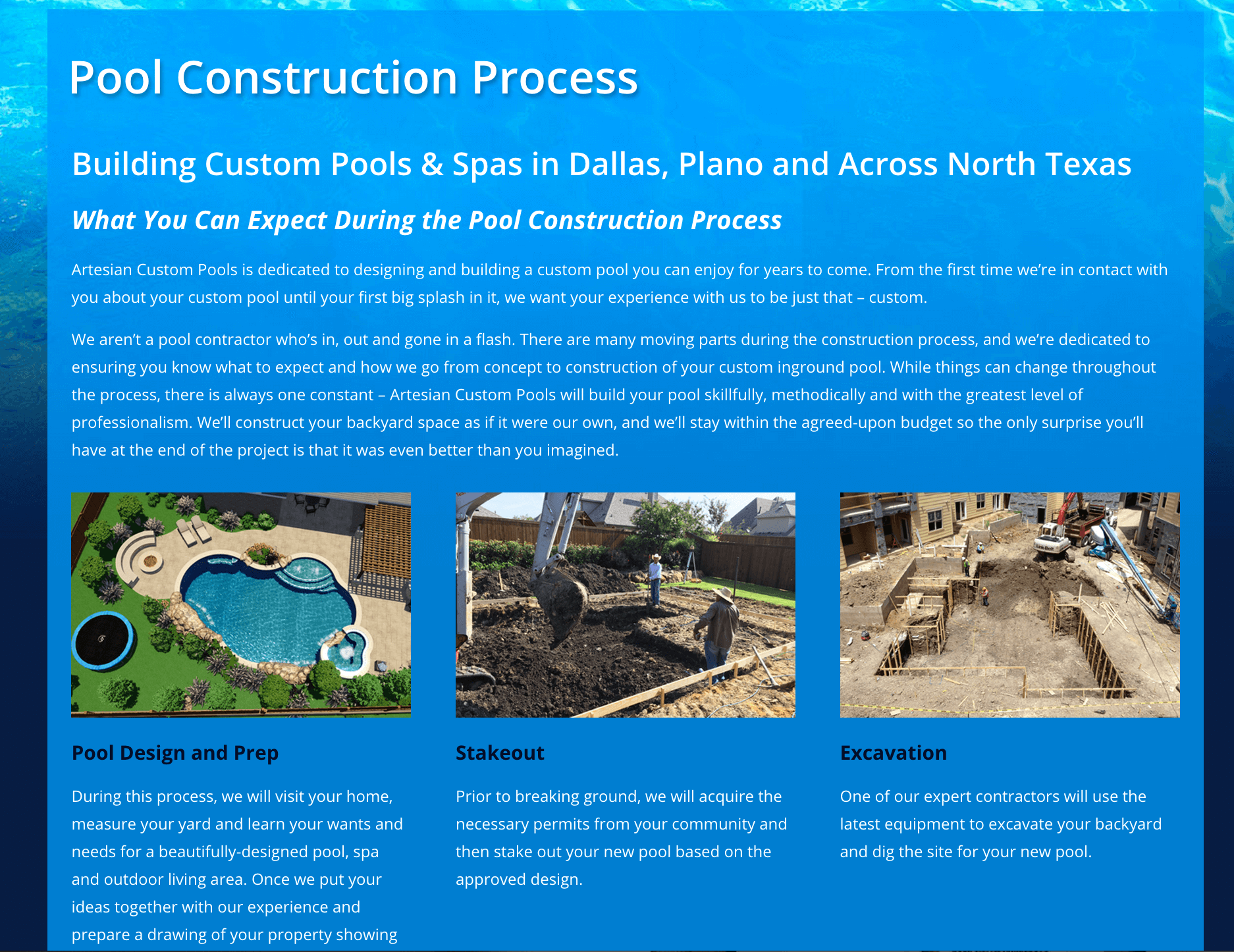 Client Profile: Artesian Custom Pools | Small Screen Producer Digital and Inbound Marketing Agency Houston