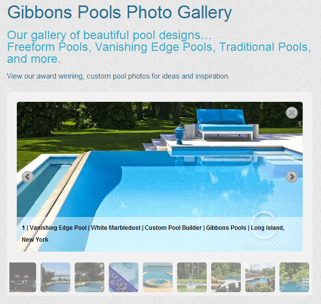 Gibbons Pools Pool Gallery Long Island New York