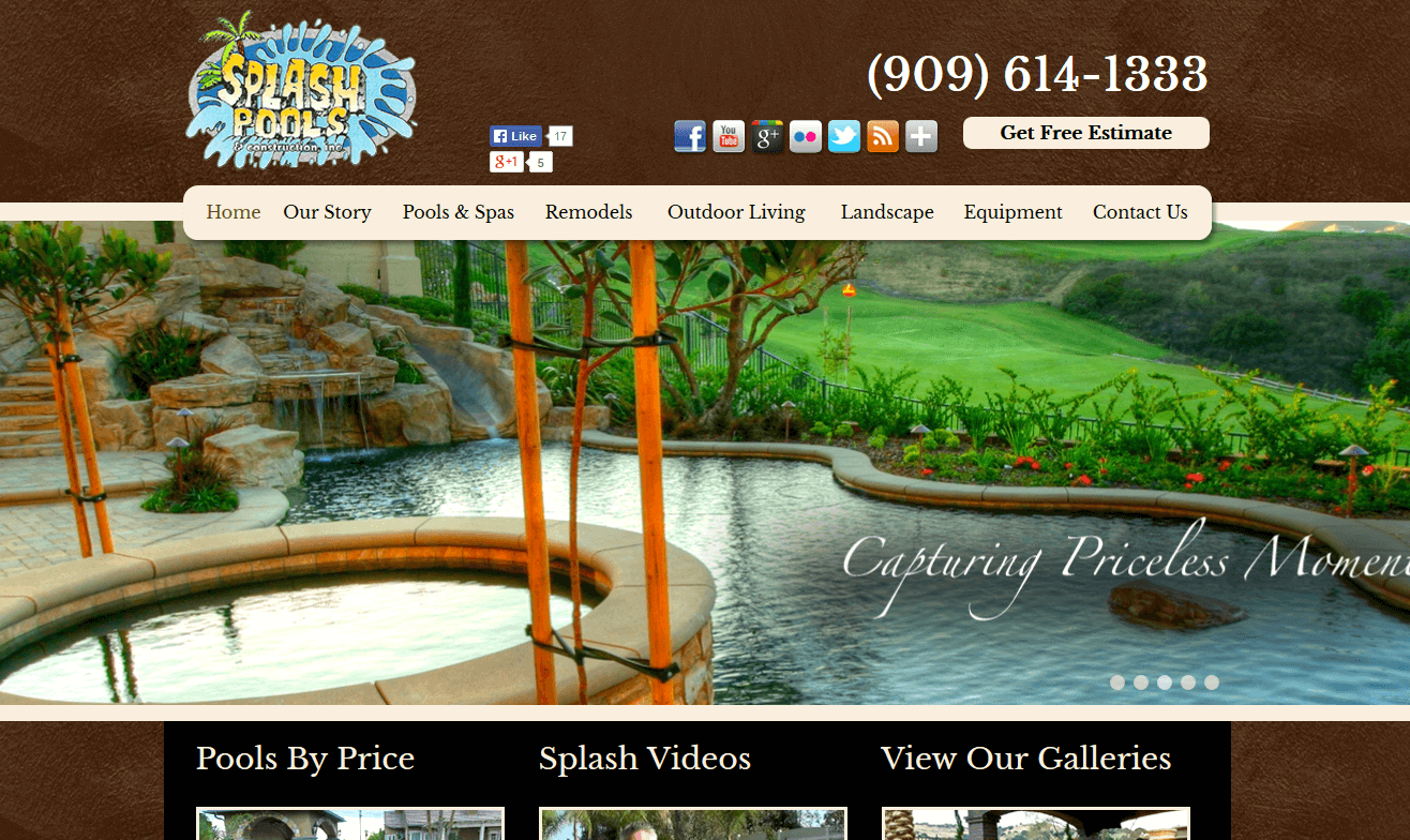 Client Profile: Splash Pools and Construction | Pool Marketing Site Digital and Inbound Marketing Agency Houston