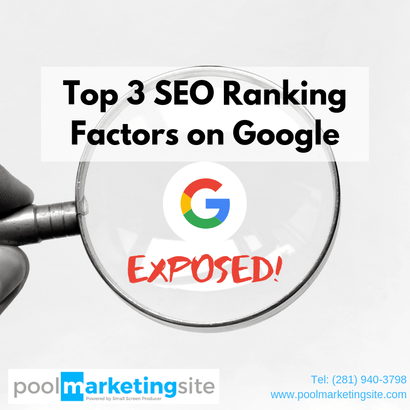 Top 3 SEO Ranking Factors on Google Exposed!