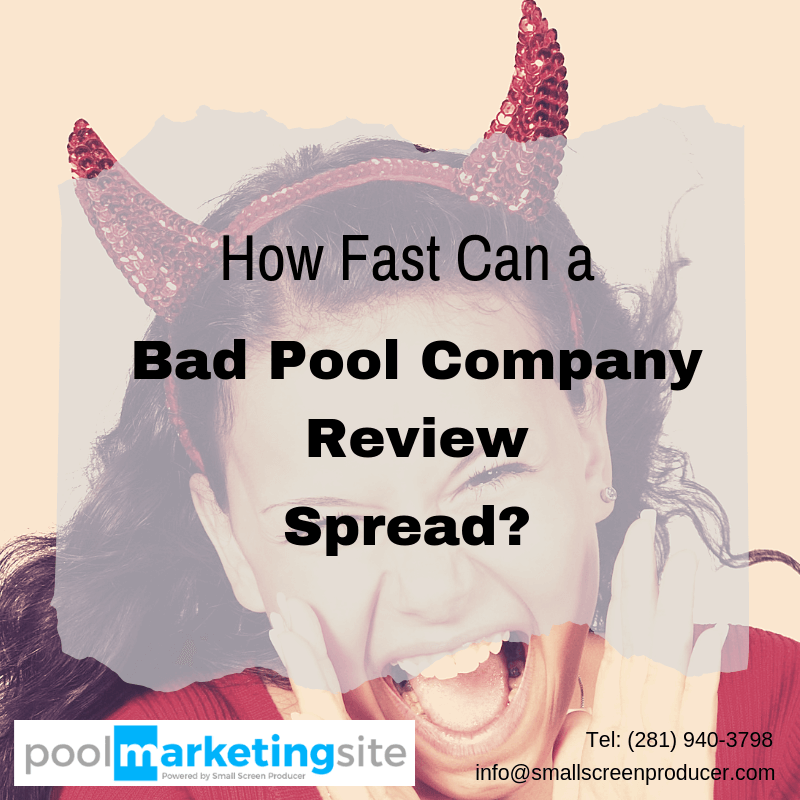 How Fast Can a Bad Pool Company Review Spread?