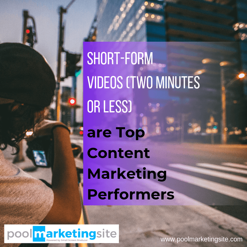 Short-Form Videos (Two Minutes or Less) are Top Content Marketing Performers