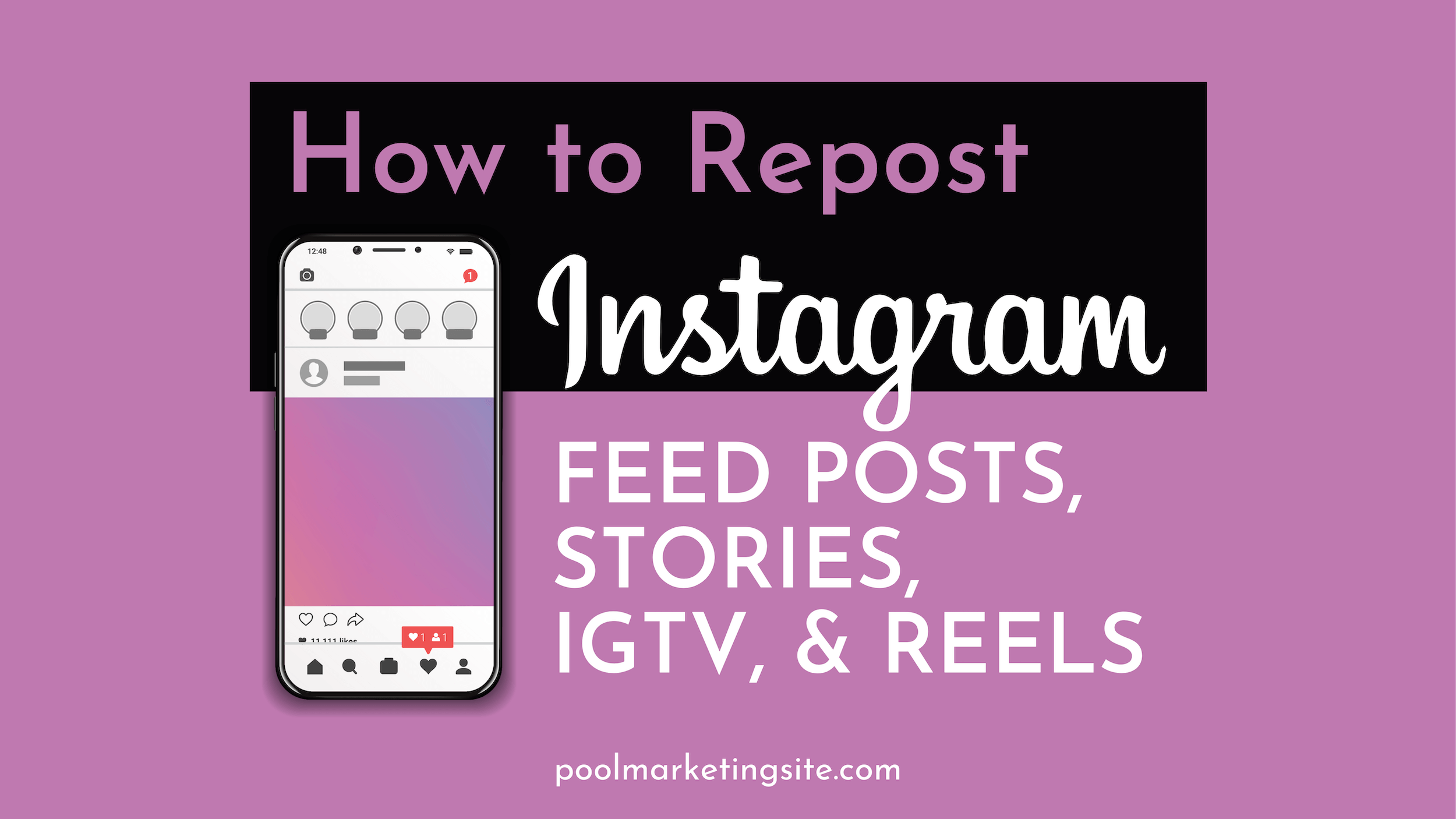 How to repost Instagram Feed