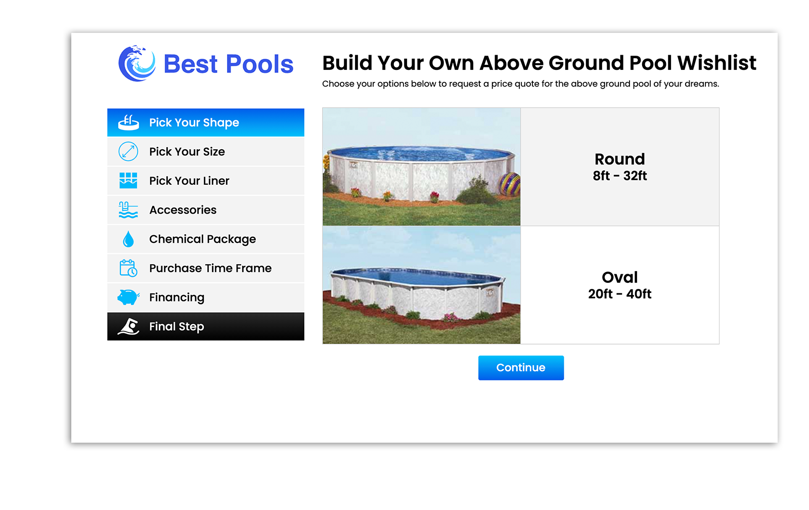Build Your Own Above Ground Pool Wishlist
