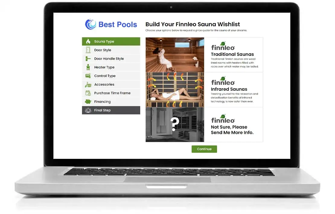 Finnleo Saunas Website Sales Automation Wishlist Consultation