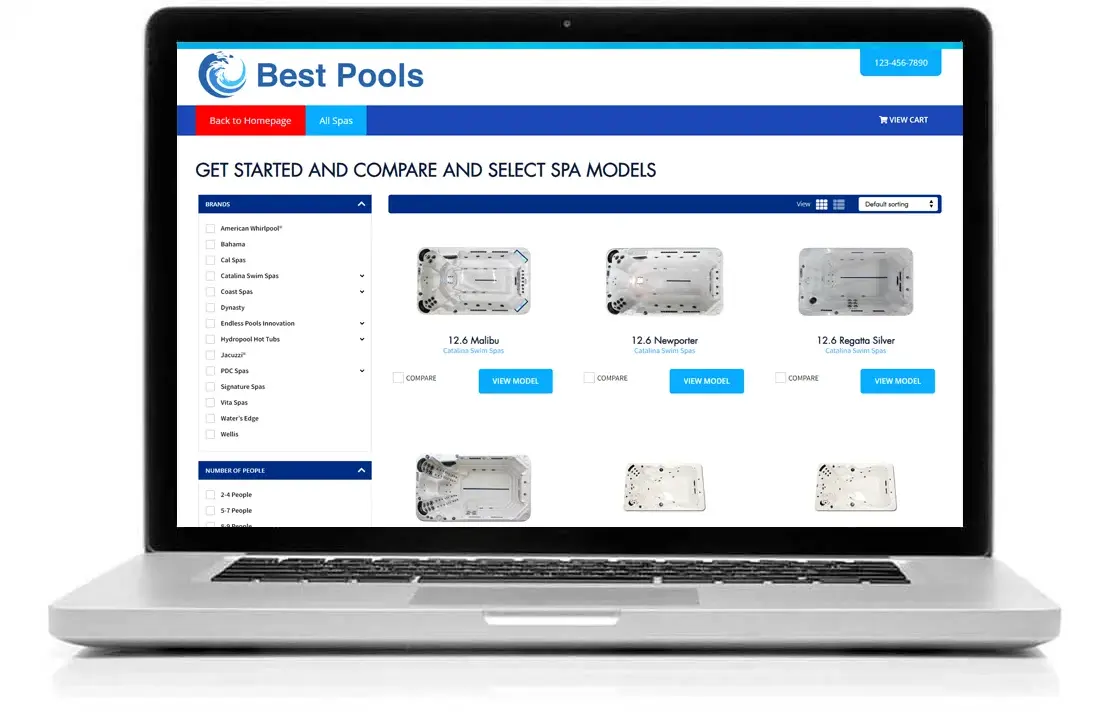 Swim Spa Compare & Select Tool Consultation