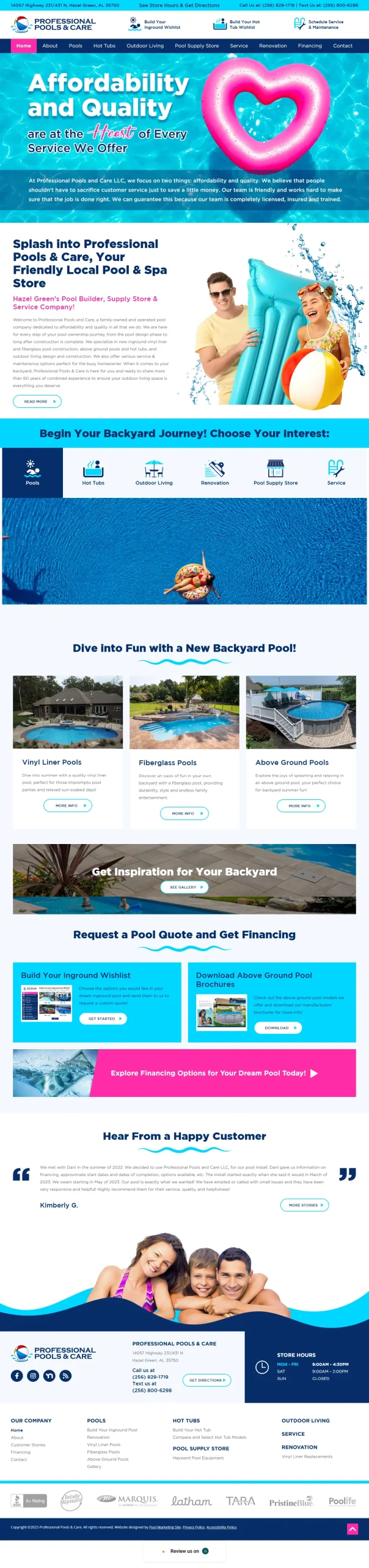 Professional Pools and Care
