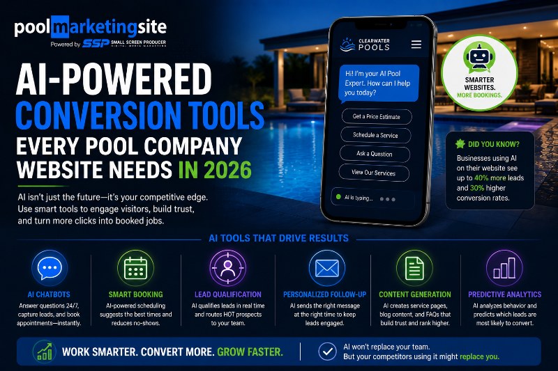 PMS-AI Conversion Tools Every Pool Company Website Needs