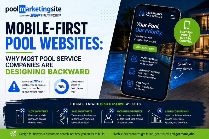 PMS-Mobile-First Design for Pool Service Company Websites