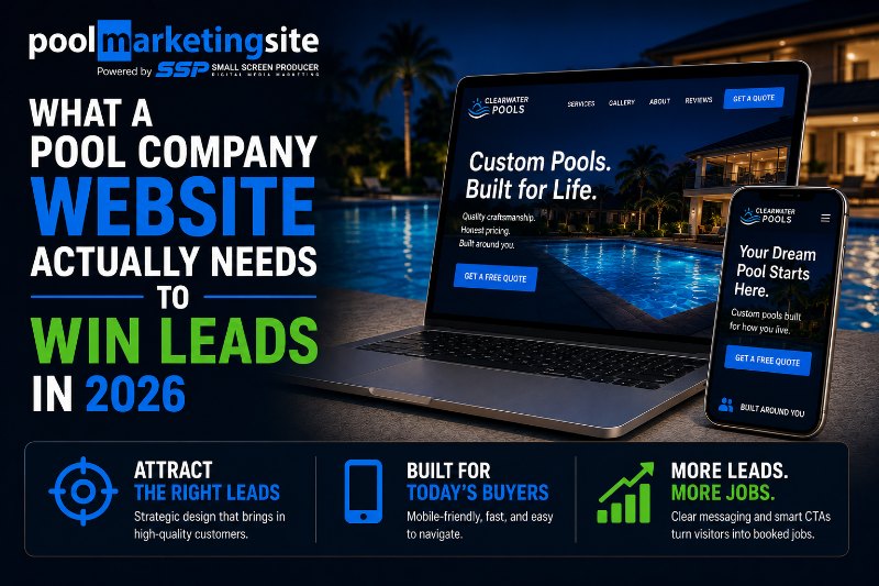 PMS-Pool Company Website Design in 2026