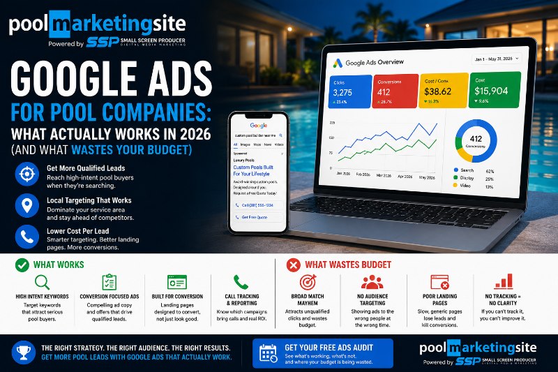 PMS Google Ads For Pool Companies