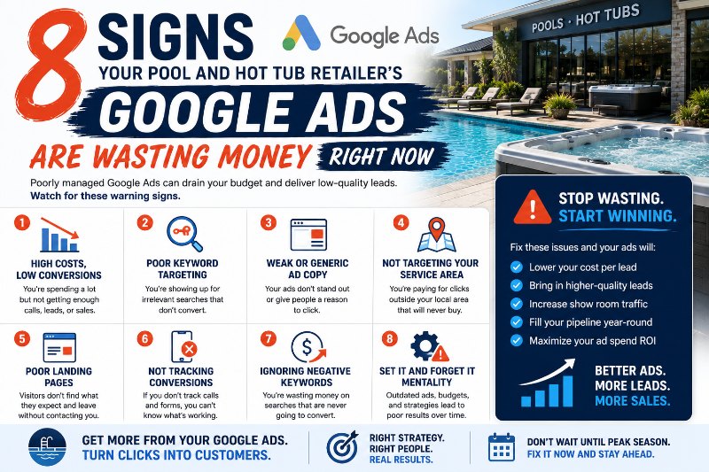 PMS-8 Signs Your Pool Company's Google Ads Are Wasting Budget