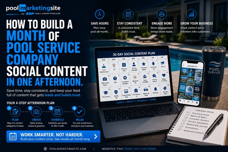 PMS-How to Plan a Month of Pool Service Company Social Content