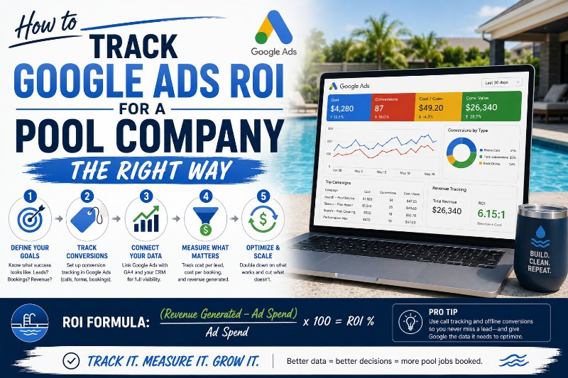 PMS-How to Track Google Ads ROI for Your Pool Company