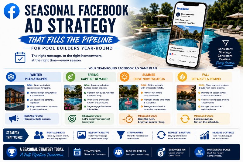PMS-Seasonal Facebook Ad Strategy for Pool Builders Year-Round