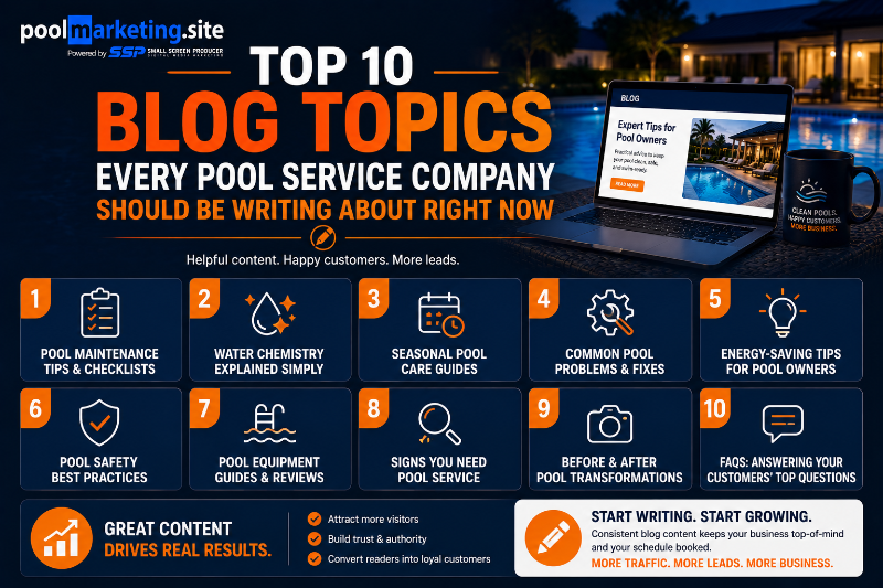 PMS-Top 10 Blog Topics for Pool Service Companies