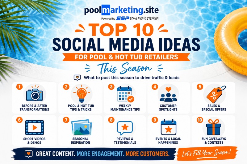 PMS-Top 10 Social Media Ideas for Pool and Hot Tub Retailers