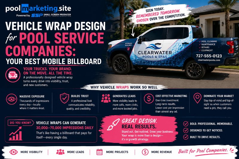PMS-Vehicle Wrap Design for Pool Service Companies